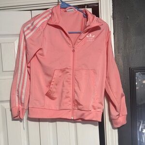 Adidas Kids Light Pink Zip-Up Jacket